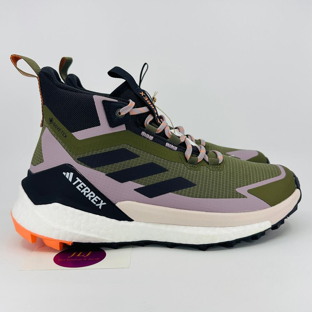 Adidas Women's Terrex Free Hiker 2.0 GTX Hiking Shoes Olive Strata IH3531 Size 8